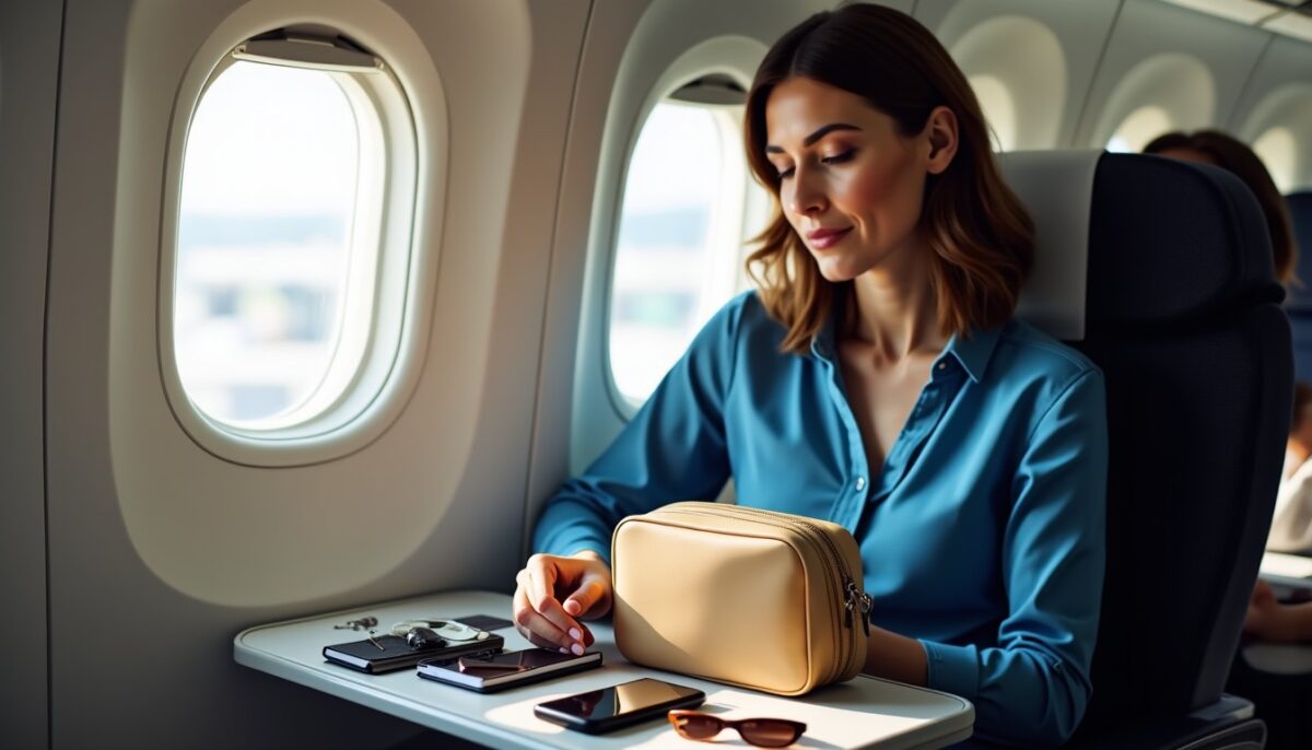 Comment bien ranger son sac à main à bord d'un avion ?